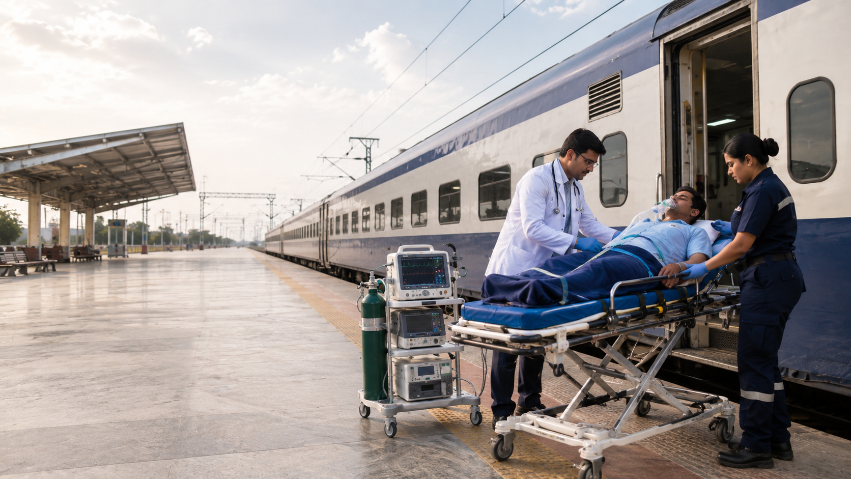 Train Medical Transfer Services in India | Bluedot