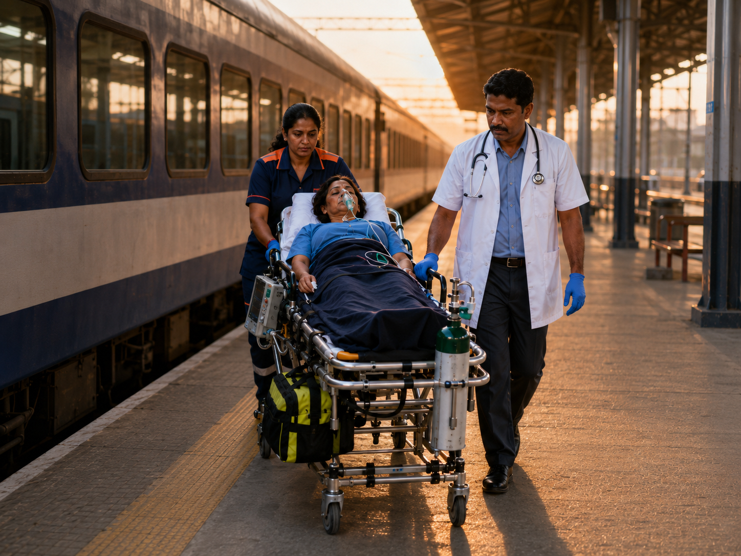 Train Medical Transfer Services in India | Bluedot